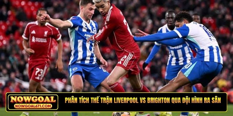 Phân tích thế trận Liverpool vs Brighton qua đội hình ra sân